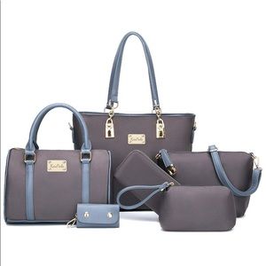 Kas Pala shoulder handbag 6 piece bag set